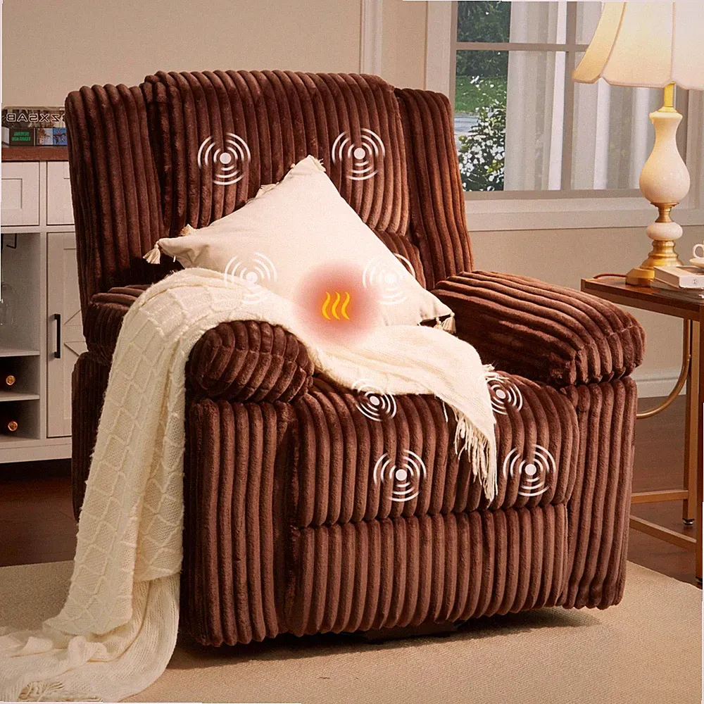 Power Lift Recliner Chair w/Heat & Massage Electric Lift Recliner for Elderly