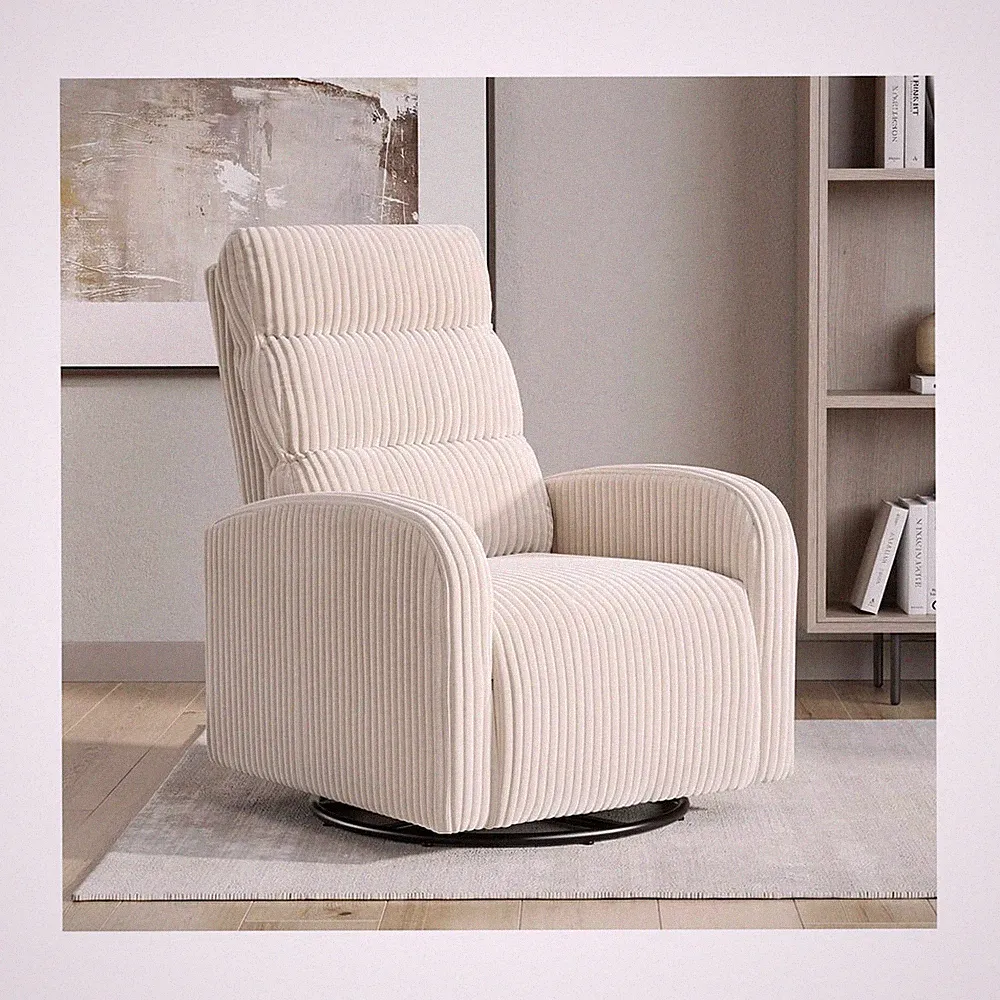 Swivel Rocker Chair, 360°Swivel Rocker Chairs with High Back Arms, Rocking